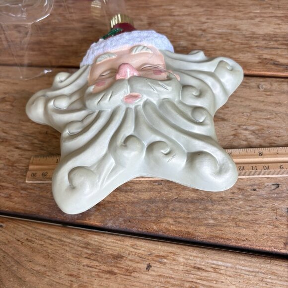 Jumbo Shatterproof Christmas Ornament Santa Claus Star 9”x8” - Picture 4 of 4
